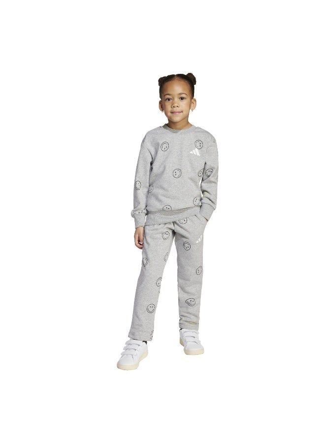 Adidas Lk Smi Jog Set Grey Training Suits For Kids 18-24M - Image 5
