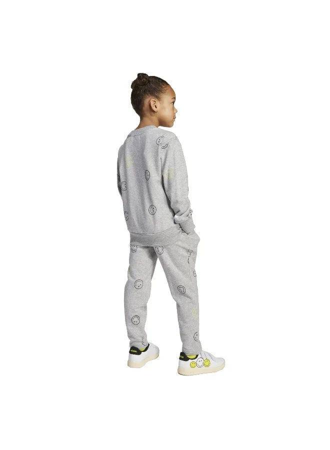 Adidas Lk Smi Jog Set Grey Training Suits For Kids 18-24M