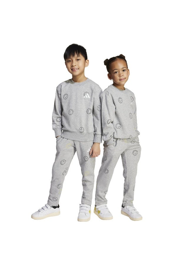 Adidas Lk Smi Jog Set Grey Training Suits For Kids 18-24M - Image 4