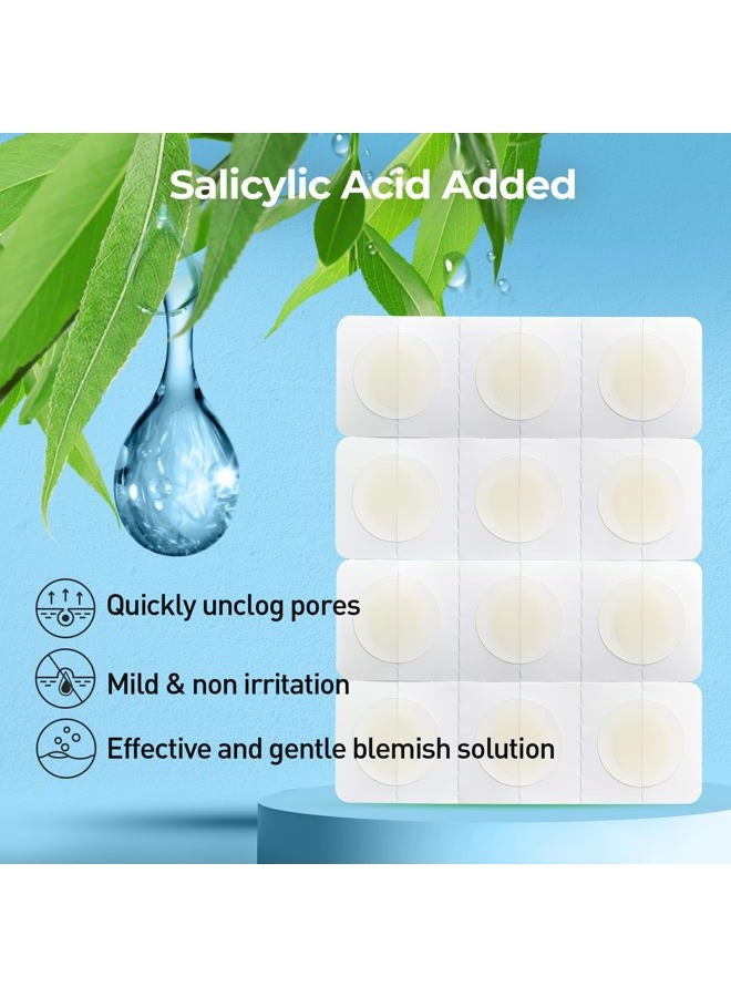 TKTK Pimple Patches, 12mm Invisible Acne Patches for Face with Salicylic Acid, 0.01cm Extra Thin Outer Edge, Hydrocolloid Zit Patch for Pustule, Whitehead, Cystic Acne Spot, 96 Count - Image 4