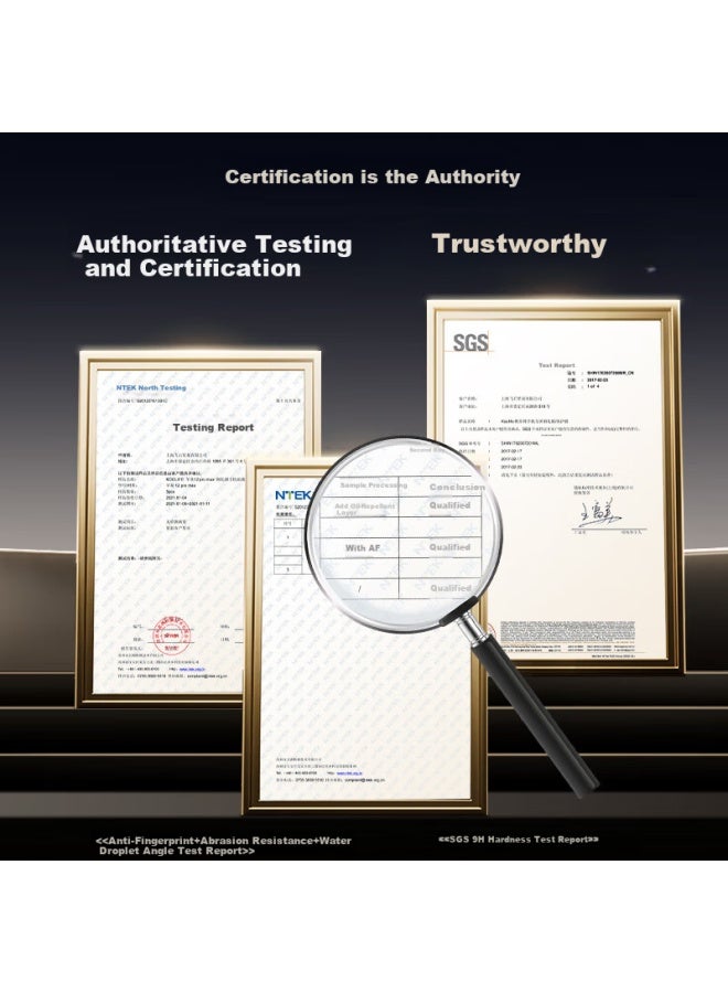 Koolife Ultrasonic Unlock Tempered Glass Screen Protector For Redmi K80 Pro/Champion Edition, Full Screen Glass Ultra Thin High Definition Anti-Drop Fingerprint Protection Film - Image 3