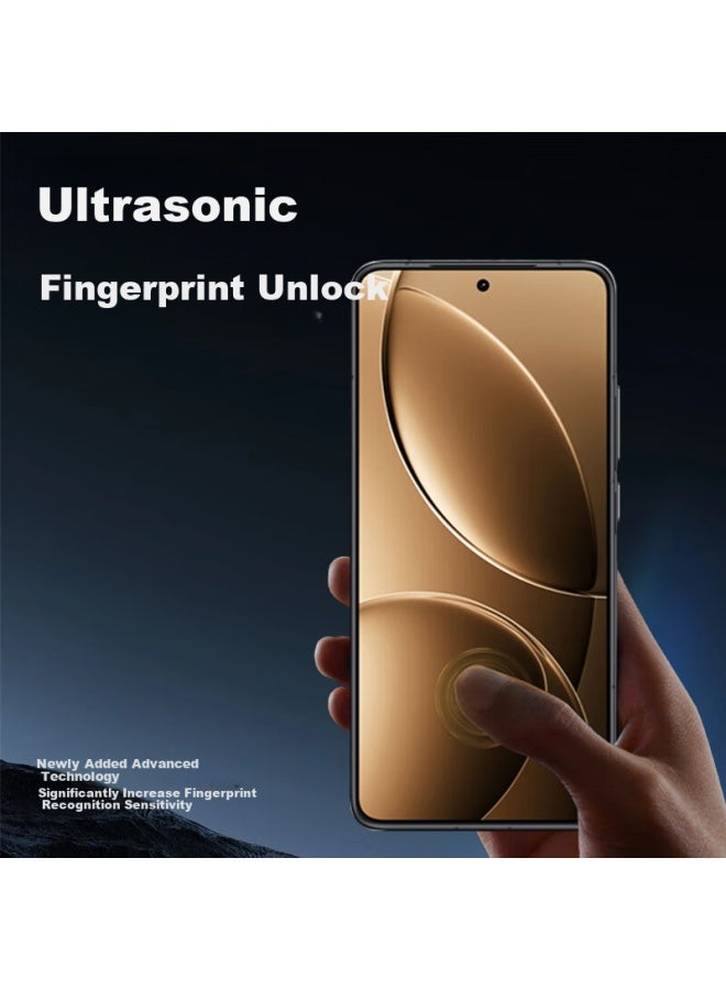 Koolife Ultrasonic Unlock Tempered Glass Screen Protector For Redmi K80 Pro/Champion Edition, Full Screen Glass Ultra Thin High Definition Anti-Drop Fingerprint Protection Film - Image 2