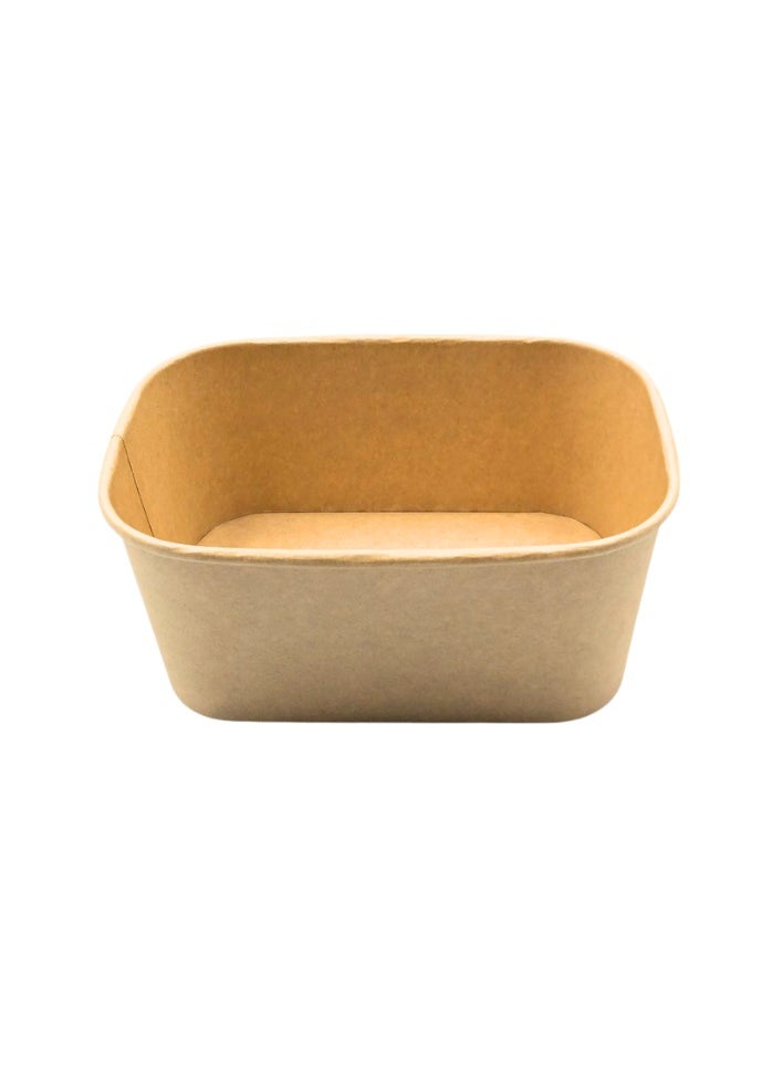 PureEarth Kraft Salad Bowl – 25 Pieces | Rectangular, Eco-Friendly & Biodegradable  - Image 5