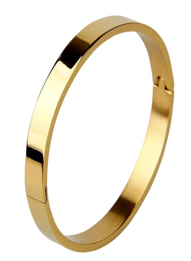 Amaal Bracelet for Men gold Stylish Boys brother boyfriend gents/Fashion Gold Kada for men/golden Bracelets for Men Metal/Stainless Steel Kada Kadas Bracelet valentine Gift open kada A355 - Image 2