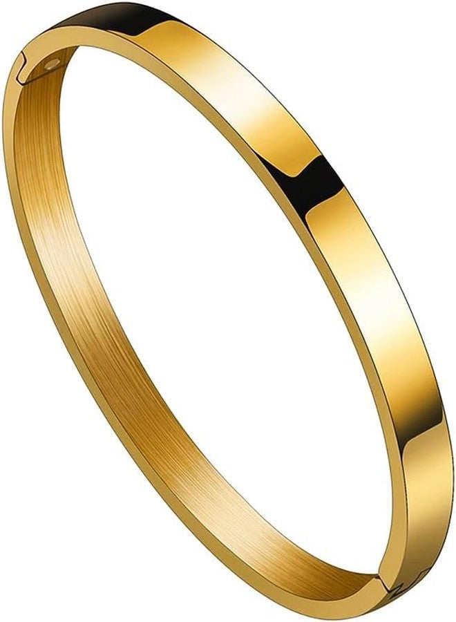 Amaal Bracelet for Men gold Stylish Boys brother boyfriend gents/Fashion Gold Kada for men/golden Bracelets for Men Metal/Stainless Steel Kada Kadas Bracelet valentine Gift open kada A355 - Image 1