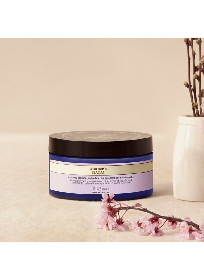 نيلز يارد ريميديز - كريم علامات التمدد من Mother's Balm مع زيوت جوز الهند واللوز العضوية، كريم علامات التمدد العضوي للحمل، الوزن الصافي 6.35 أونصة. - Image 1
