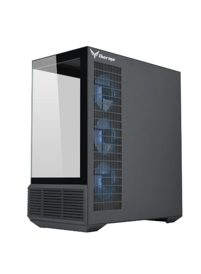 Thermo حافظة ثيرمو كيس ريباند RD04 ATX ميد تاور مع 4 مراوح 120 مم - أسود - Image 5