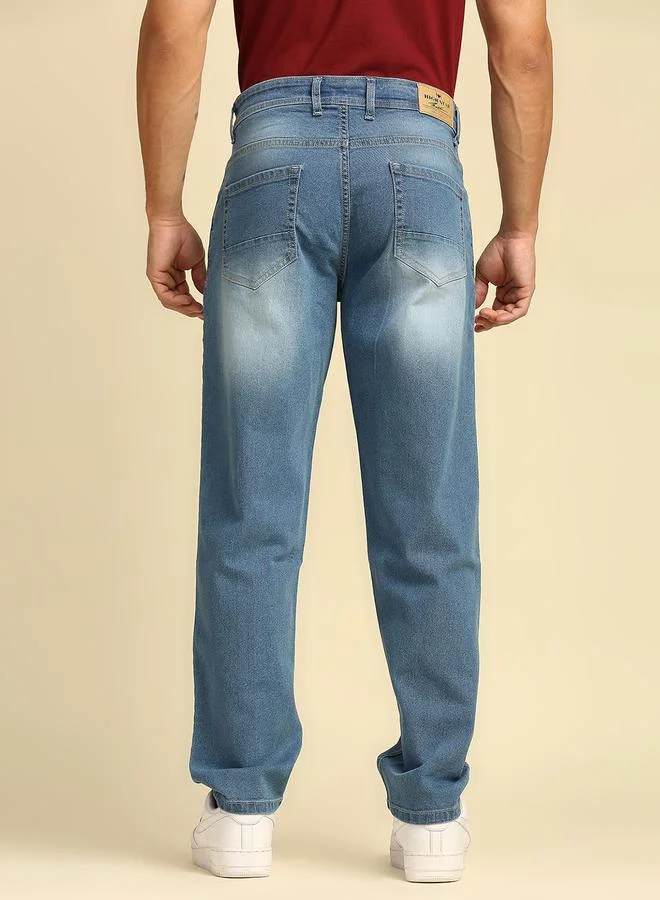 HIGH STAR Men Blue Slim Fit Heavy Fade Jeans