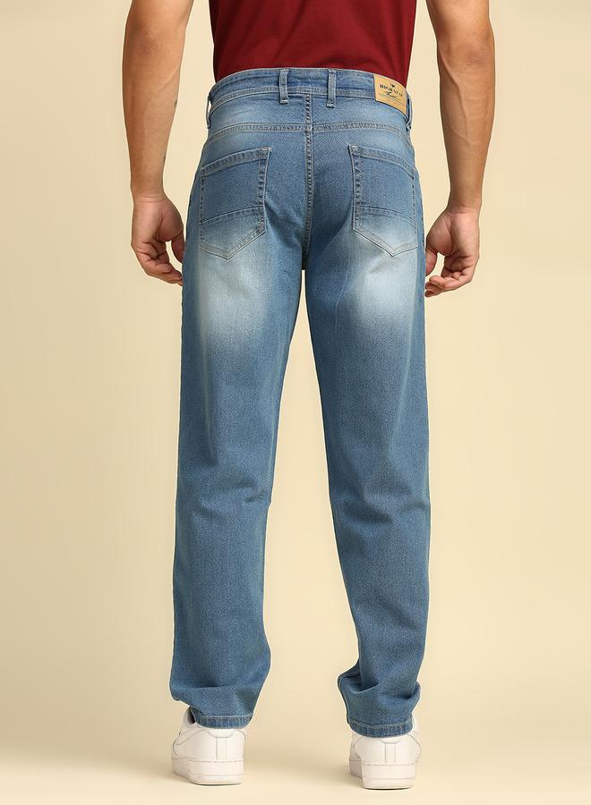 HIGH STAR Men Blue Slim Fit Heavy Fade Jeans  - Image 3