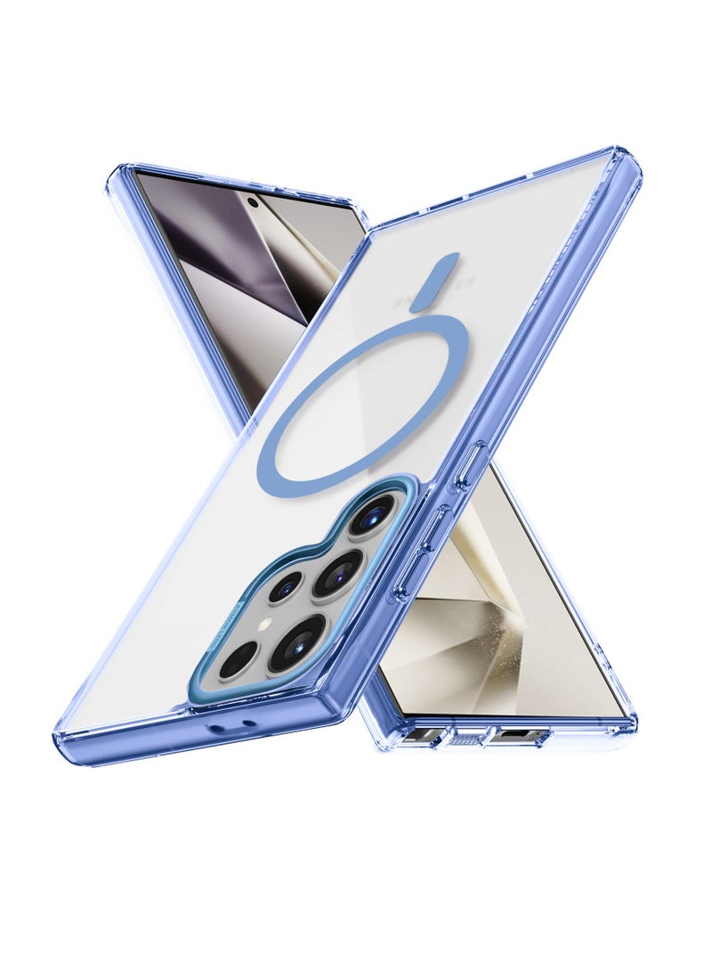 S24 Ultra Case: Slim, Luxurious & Wireless Magnetic Charging - Light Blue - Image 1