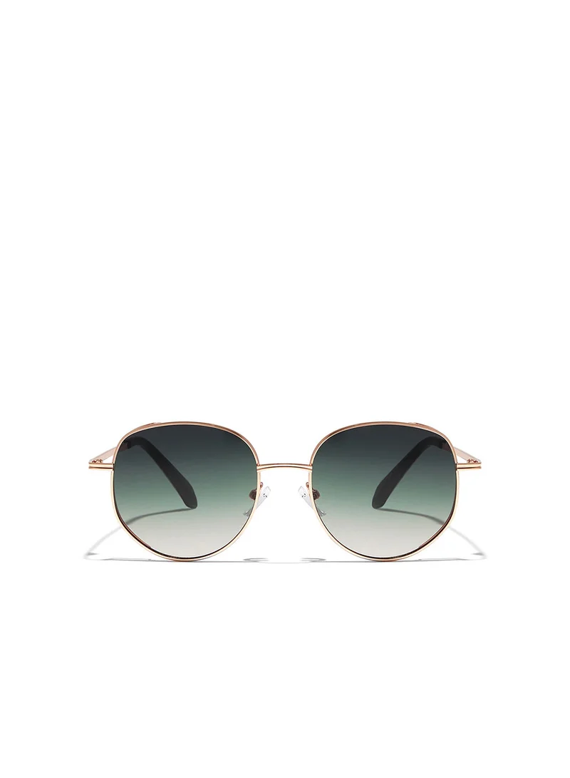 Blackout Olivine,Women Sunglasses, Geometric Sunglasses, UV Protection: UV400 (Rose Gold,Green)