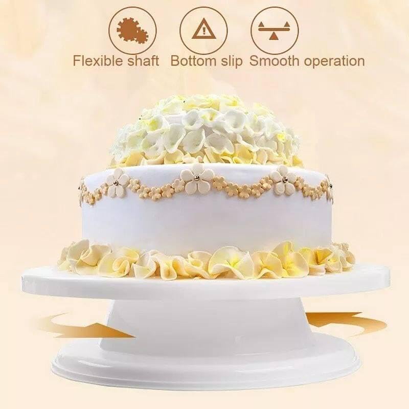Revolving Cake Stand with Non - Slip Base, Cake Decorating Supplies, Size 28cm - Image 2