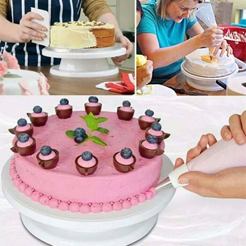 Revolving Cake Stand with Non - Slip Base, Cake Decorating Supplies, Size 28cm - Image 3