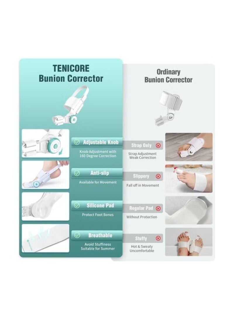 Bukela Bunion Corrector, Adjustable Knob Bunion Splint For Bunion Relief, Suitable For Left And Right Foot Toe Correction  - Image 4