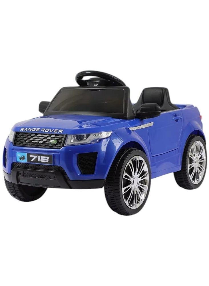 Cute ninos Range Rover Electric Kids Ride On Car - Stylish Blue, 6V Battery, 2 Motors & Full Entertainment Features 