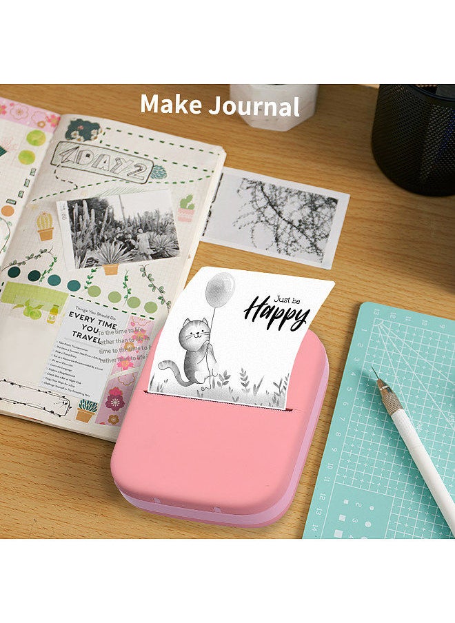 Generic X1 Portable Mini Pocket Printer 80mm BT Wireless Thermal Photo Printer 300dpi Picture Memo Notes Lists Journal Receipt Paper Printer Sticker Inkless Printing  - Image 4