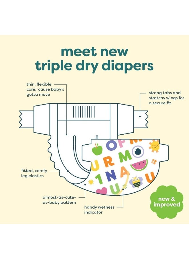 Babyganics Babyganics Diapers, Size 5, 50 ct, Ultra Absorbent Diapers  - Image 2