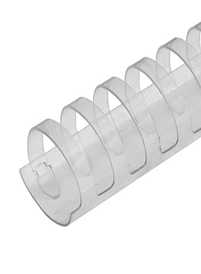 TruBind 45mm (1-3/4 in.) Comb Binding Spines | 11 in. Length for Letter Size or Smaller Projects | Standard 19-Ring Rectangular Holes | Clear | 375 Sheet Binding Capacity | 50 Pack