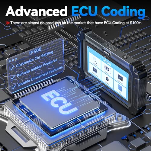 XTOOL XTOOL IP500 for BMW OBD2 Scanner, Full Systems Bidirectional Scan Tool with ECU Coding, Battery Registration Tool for BMW/MiNi/RR, All Reset Services-(Injector Coding/BMS/ABS), Lifetime Free Update - Image 3