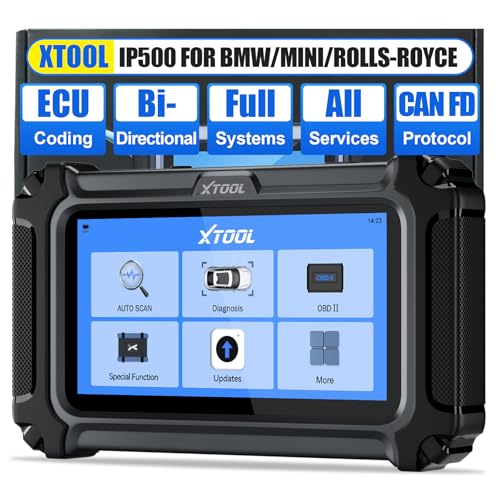 XTOOL XTOOL IP500 for BMW OBD2 Scanner, Full Systems Bidirectional Scan Tool with ECU Coding, Battery Registration Tool for BMW/MiNi/RR, All Reset Services-(Injector Coding/BMS/ABS), Lifetime Free Update - Image 1