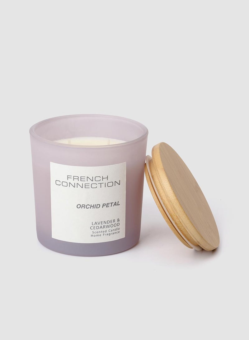 French Connection Pastel Range Orchid Petal Candle -Large - Image 1