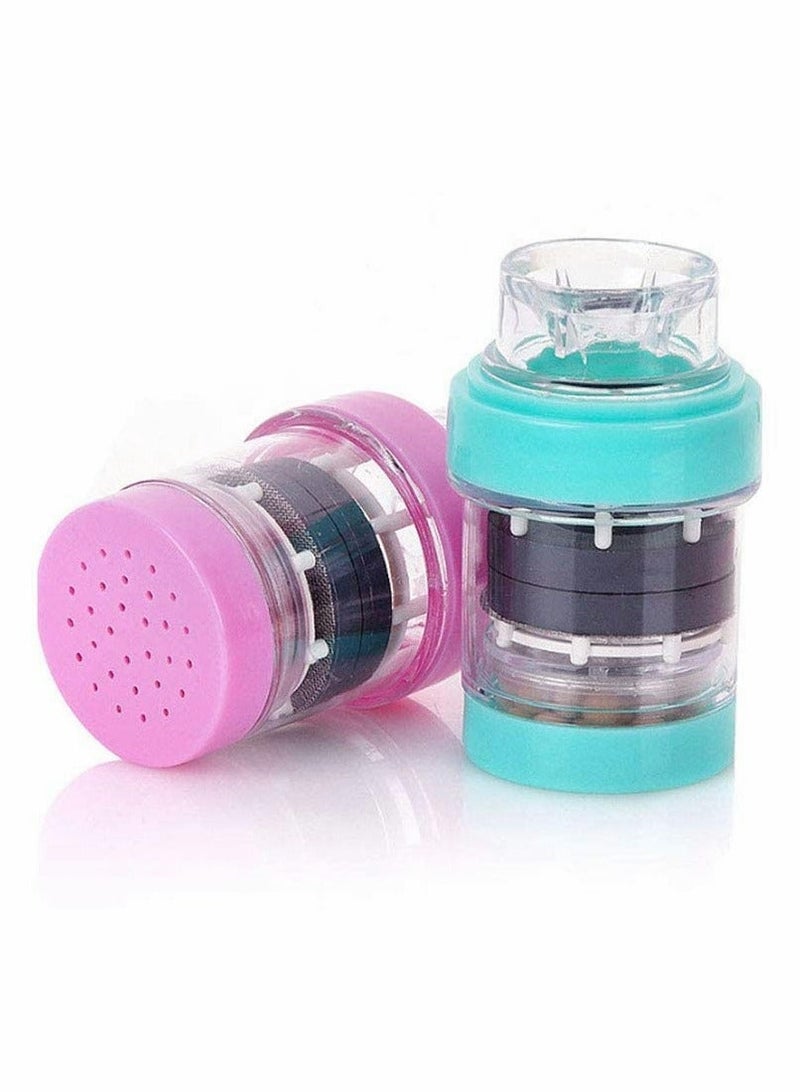 Activated Carbon Water Faucet, Faucet Water Filters, Removes Chlorine Fluoride Heavy Metals Hard Water Softener Water Tap Filter for Kitchen, Home, Bathroom (4 Color) - Image 3