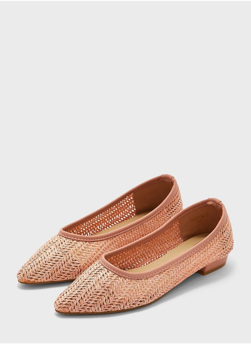 Raffia Pointed Ballerina - pzsku/ZDA67AC787F31EDA9271BZ/45/_/1698924196/5f571eed-b43d-490d-a1c6-f4265d2c5dc0