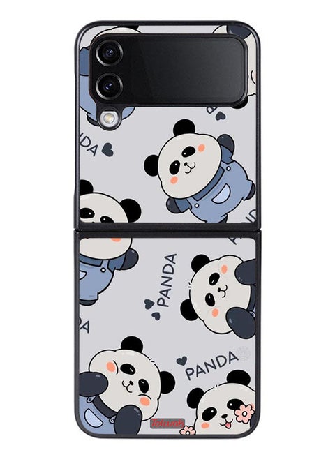 Samsung Galaxy Z Flip 4 Protective Case Cover Pattern Of Pandas