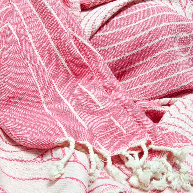 ANEMOSS Fish Patterned Turkish Peshtemal, 100% Cotton, Free of Microfiber, Synthetic and Polyester, Soft, Quick Dry, Versatile Beach, Pool and Bath Peshtemal, for Kids and Adults, 39x70 in, 100x180 cm - Image 3