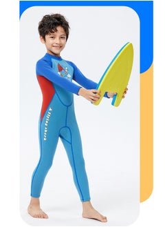 Royee 2.5MM Kids Wetsuits Full Suits Neoprene Thermal Swimsuits Back Zipper Long Sleeve Dive Suit for Boys  - Image 4