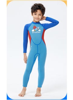 Royee 2.5MM Kids Wetsuits Full Suits Neoprene Thermal Swimsuits Back Zipper Long Sleeve Dive Suit for Boys  - Image 3