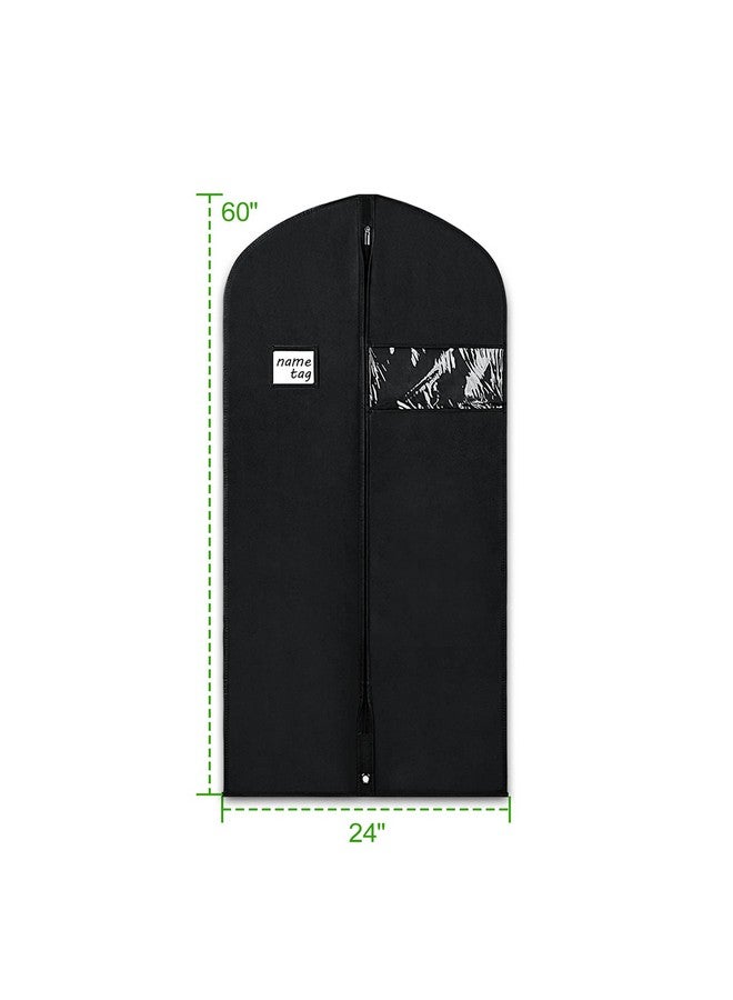 KEEGH KEEGH Hanging Garment Bags for Storage 60 Inch Protect Dress Suit Shirts Gown Covers with Zipper and Clear Window (Set of 6)  - Image 2