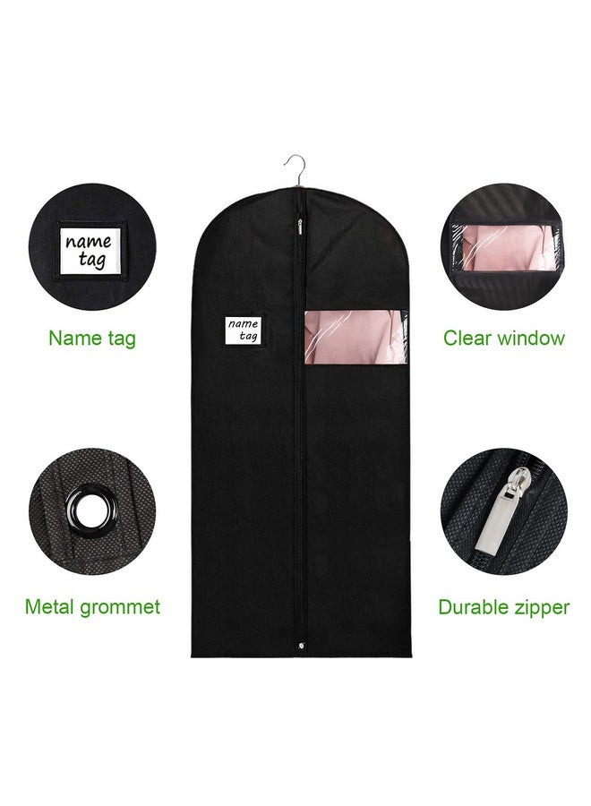 KEEGH KEEGH Hanging Garment Bags for Storage 60 Inch Protect Dress Suit Shirts Gown Covers with Zipper and Clear Window (Set of 6)  - Image 3