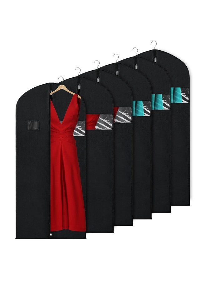 KEEGH KEEGH Hanging Garment Bags for Storage 60 Inch Protect Dress Suit Shirts Gown Covers with Zipper and Clear Window (Set of 6)  - Image 1