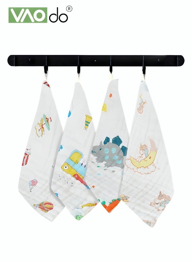 VAOdo 5PCS Cotton Baby Towels Set Includ Washcloths Rapid Water Absorption 100% cotton Extra Soft Baby Wash Face Towels - Image 5