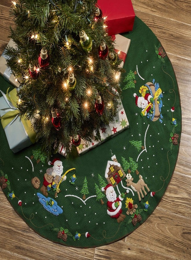 Bucilla Lodge Santa Felt Applique Kit Large - Image 2