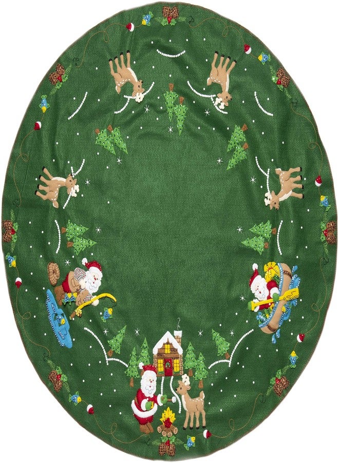 Bucilla Lodge Santa Felt Applique Kit Large - Image 3