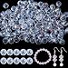 Yumttero 200 Pcs 8mm Assorted Colors Rondelle Glass Crystal Beads Loose Craft Bead for Bracelet Necklace Earring Keychain DIY Jewelry MakingCrystal AB - Image 2