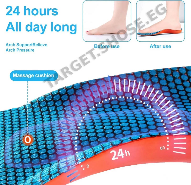 Tishta Medical Athletic Arch & Heel Insoles for Men & Women | Full Foot Support & Reduce Walking & Standing Pain | Athletic & Dress Shoes â€“ Adjustable & Comfortable All Day Size 41-45 - Image 3