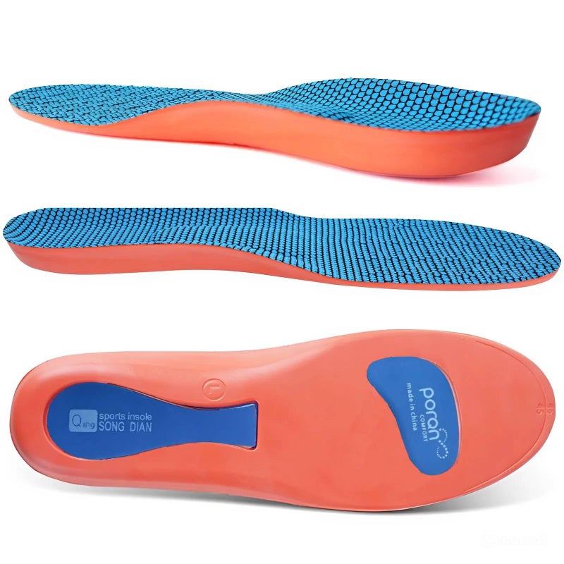 Tishta Medical Athletic Arch & Heel Insoles for Men & Women | Full Foot Support & Reduce Walking & Standing Pain | Athletic & Dress Shoes â€“ Adjustable & Comfortable All Day Size 41-45 - Image 1