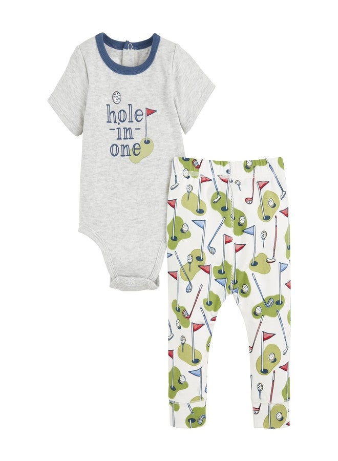 Mud Pie Baby Boy Golf Crawler Set; 6-9 Months