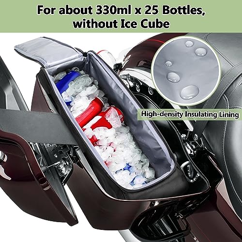HODRANT Motorcycle Saddlebag Cooler, Leakproof Side Bag Liner Compatible With Harley Davidson 1993-2022 Touring Hard Saddlebag, Waterproof Insert Organizer, 1 Bag - Image 3
