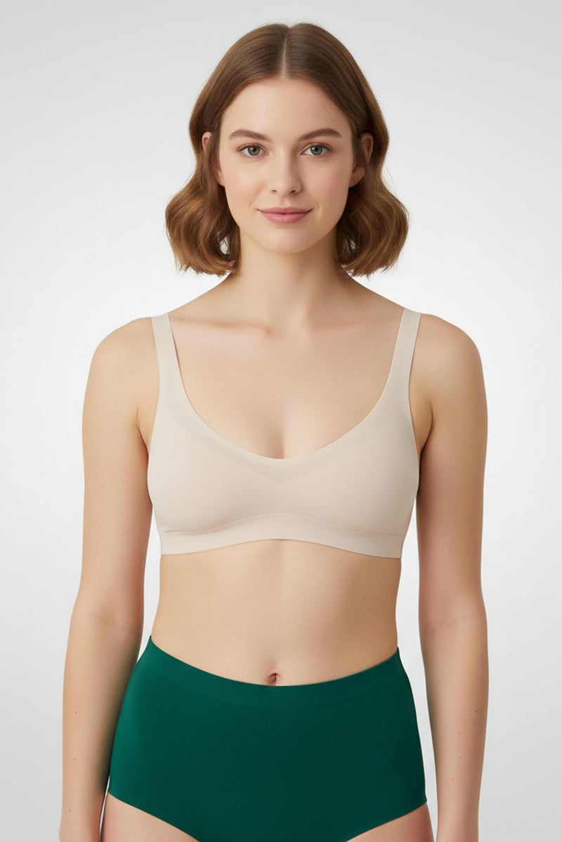 sloggi Women Non Padded Non Wire Bra, Light Pink - Image 1