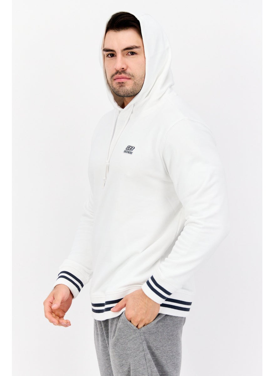 SKECHERS Men Sportswear Fit Long Sleeve Outdoor Sweatshirt, White  - Image 2