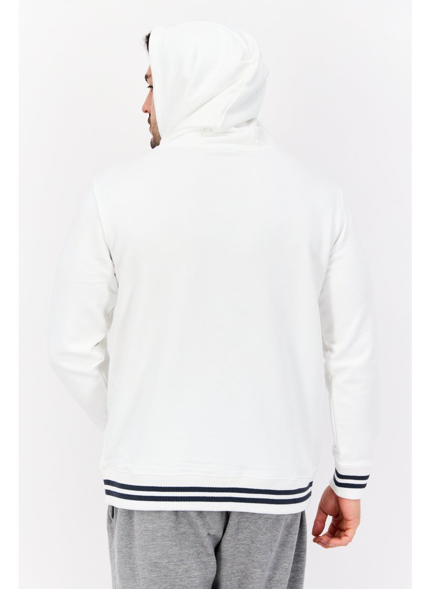 SKECHERS Men Sportswear Fit Long Sleeve Outdoor Sweatshirt, White  - Image 3