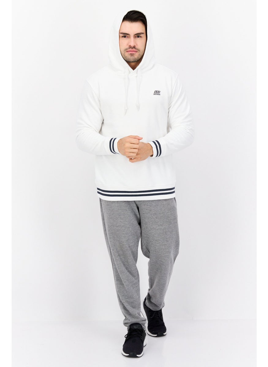 SKECHERS Men Sportswear Fit Long Sleeve Outdoor Sweatshirt, White  - Image 4