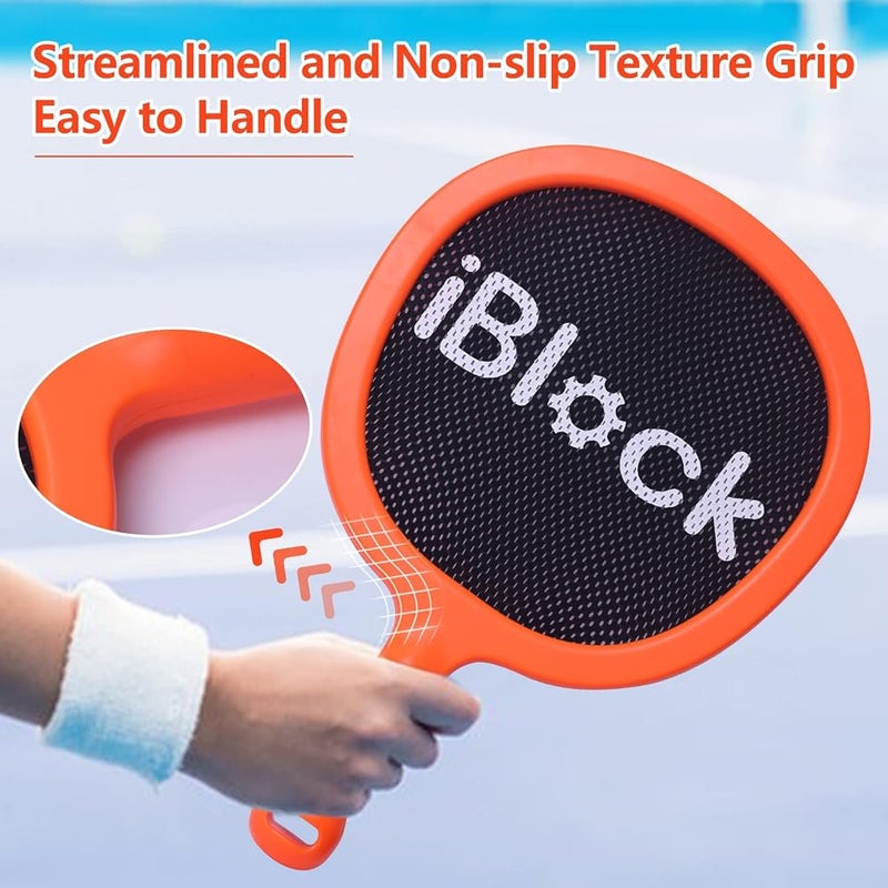 Smartwo Badminton Racket Set for Kids Beginners, Lightweight Tennis Racket, Pool Beach Outdoor Games for Girls Boys, Kids Outdoor Ball Games, Includes 2 Sponge Balls, 2 String Balls - Image 5
