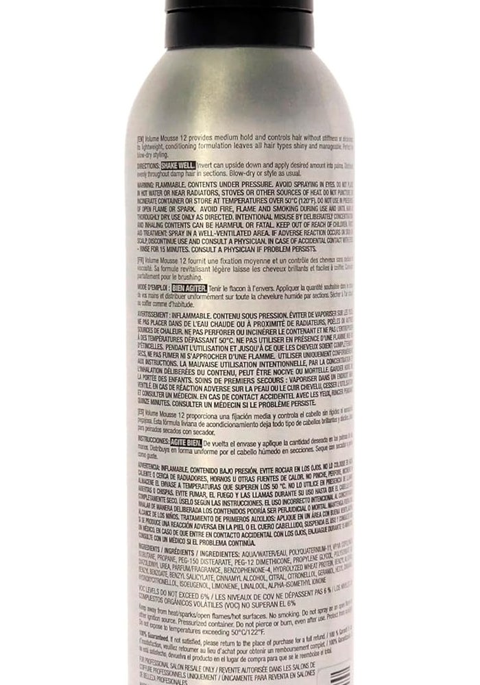 Kenra Volume Mousse 12 - Medium Hold Lightweight Mousse for All Hair Types - 8 oz - Image 2