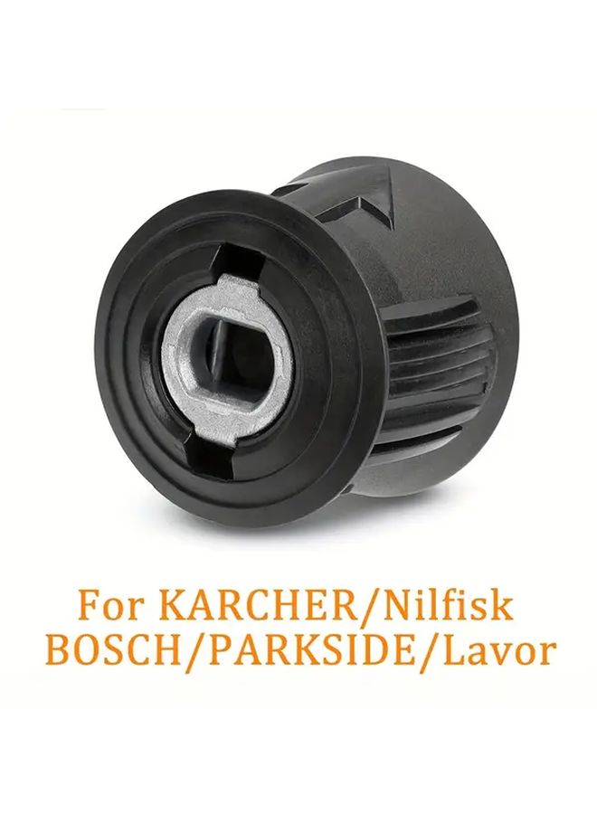 Karcher K Series Quick Release Adapter M22 14mm Female Metal Pressure Washer Gun Hose Converter Model E - Image 1