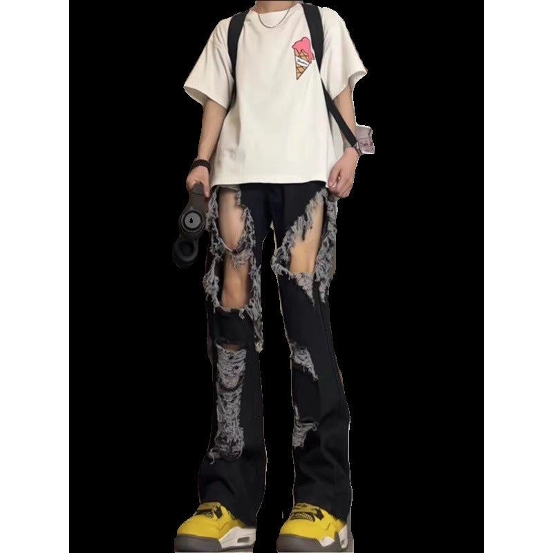 Unisex Classic Denim Jeans Loose Fit Daily Outdoor Wear - Image 4